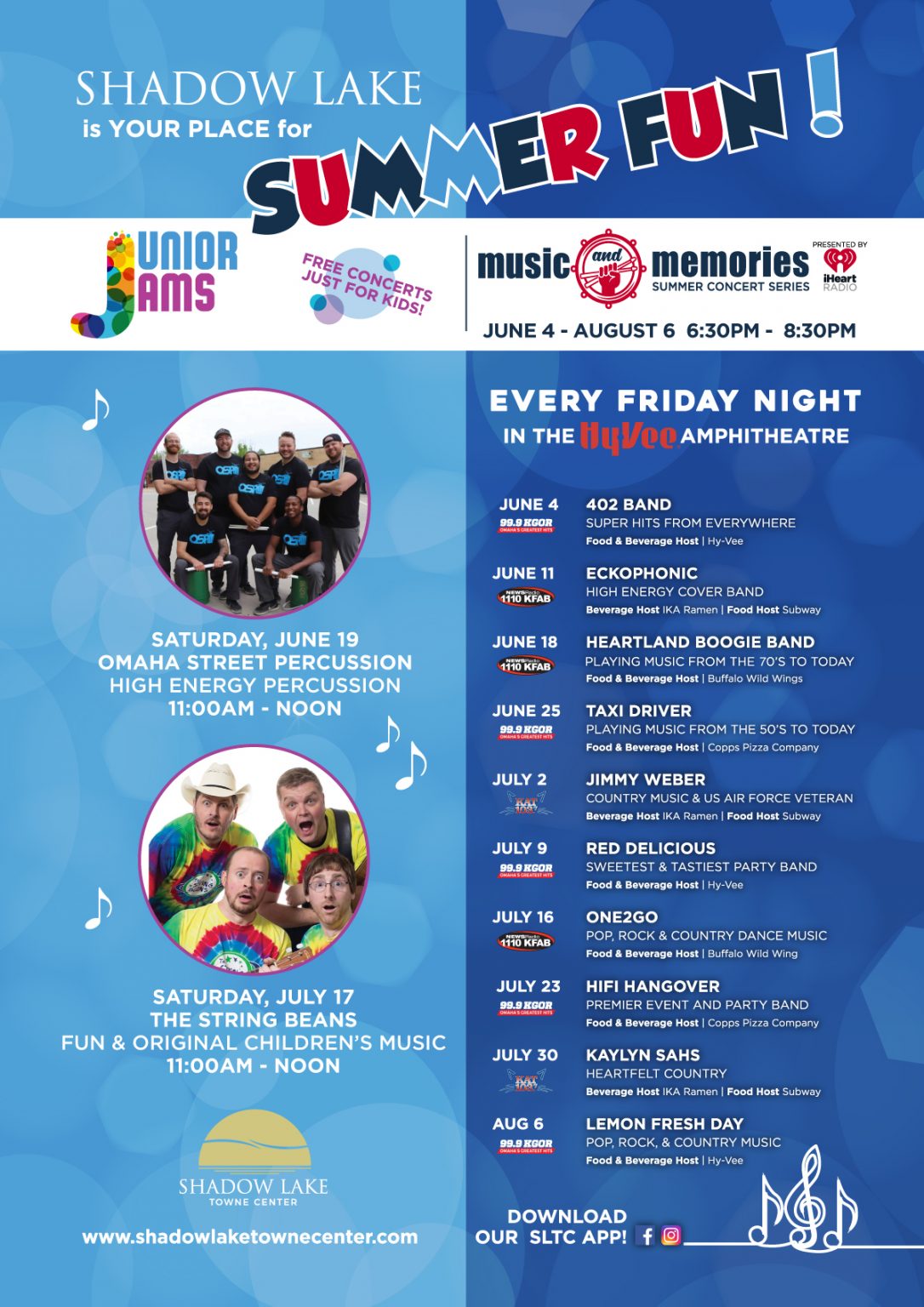 It’s Back!! Summer Concerts at Shadow Lake Towne Center Papillion